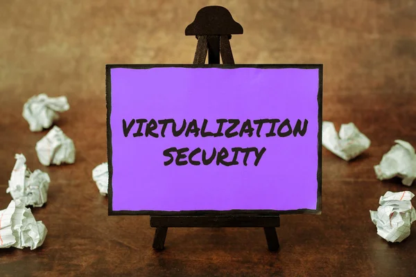 Exibição Conceitual Virtualização Segurança Internet Aplicação Conceito Ambiente Virtual Para — Fotografia de Stock