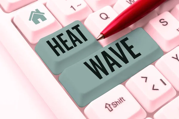 Έμπνευση Δείχνει Σημάδι Heat Wave Internet Concept Μια Παρατεταμένη Περίοδο — Φωτογραφία Αρχείου
