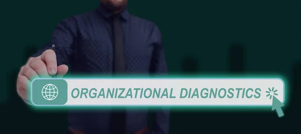 Text Zobrazující Inspiraci Organizační Diagnostika Koncepční Foto Studie Tom Jak — Stock fotografie