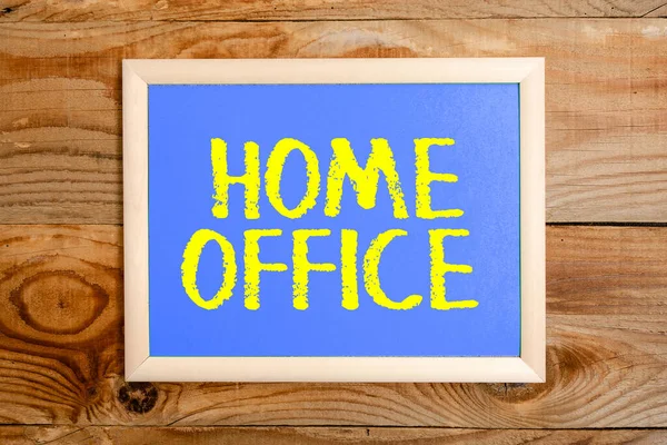 Написание Текста Дисплее Home Office Word Written Space Designated Persons — стоковое фото