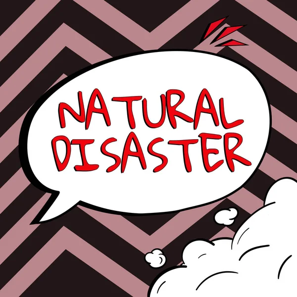 Konceptuell Bildtext Naturkatastrof Internet Begreppet Inträffar Naturen Och Från Naturliga — Stockfoto
