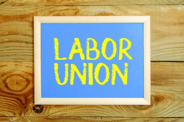 Conceptual caption Labor Union, Concept meaning rules relating to rights and responsibilities of workers