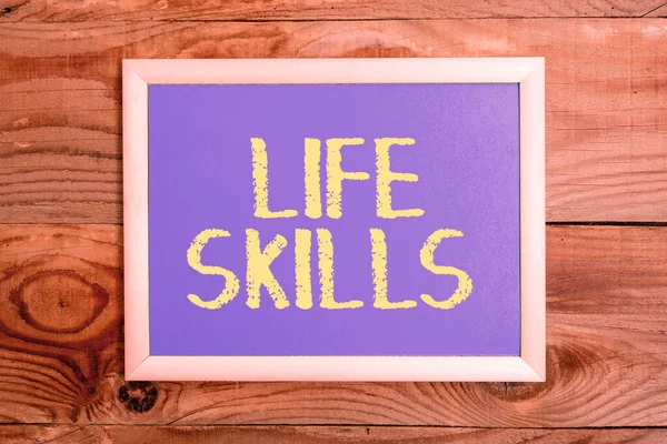 Εννοιολογική Λεζάντα Life Skills Word Necessary Desired Full Participation Everyday — Φωτογραφία Αρχείου