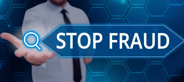 Handwriting Text Stop Fraud Word Written Campaign Advices People Watch — Stok Foto