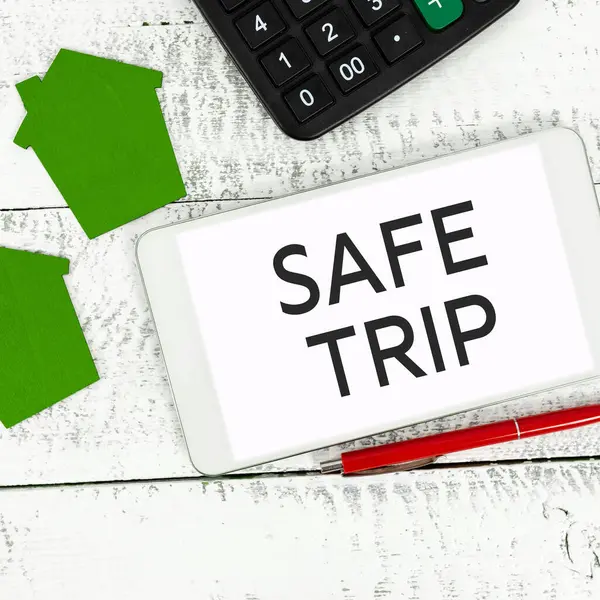 Zarejestruj Wyświetlając Bezpieczne Trip Podejście Biznesowe Życząc Komuś Dotrzeć Miejsca — Zdjęcie stockowe