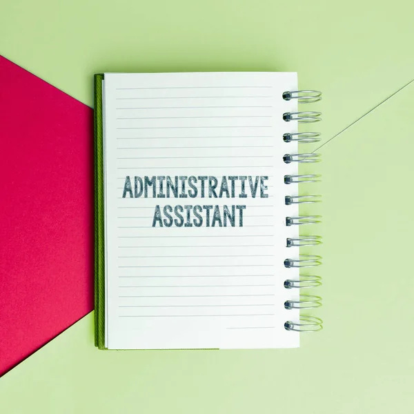 Conceptuele Bijschrift Administratieve Assistent Woord Voor Administratie Ondersteuning Specialist Clerical — Stockfoto