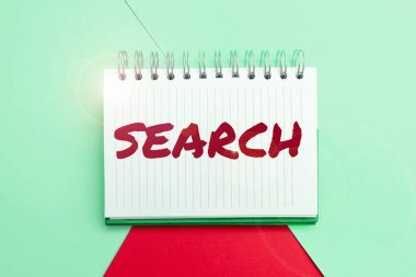 El yazısı işareti Arama, Kavram anlamına geliyor. Dikkatlice arayarak veya arayarak bir şey bulmaya çalışın.