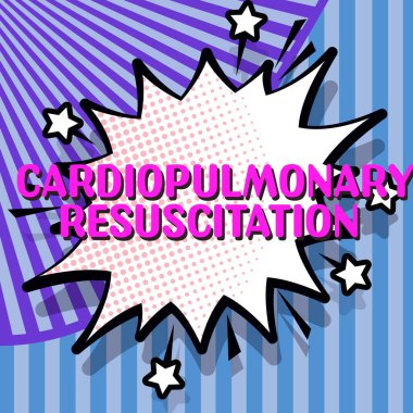 Kardiyopulmoner Resütasyonu gösteren imza, iş genel görünümü tekrarlanan döngü sıkıştırma göğüs solunumu