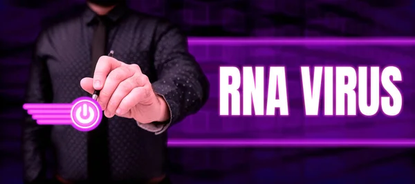 Conceptual caption Rna Virus, Conceptual photo a virus genetic information is stored in the form of RNA