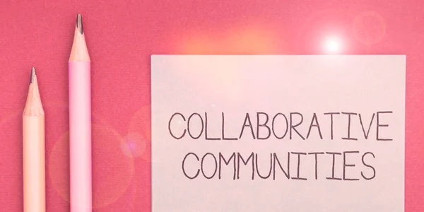 Conceptueel Bijschrift Collaborative Communities Concept Betekent Global Industries Partnership Met — Stockfoto