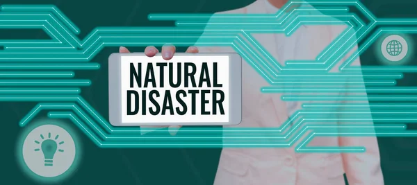 Conceptual Caption Natural Disaster Word Occurring Course Nature Natural Causes — 스톡 사진