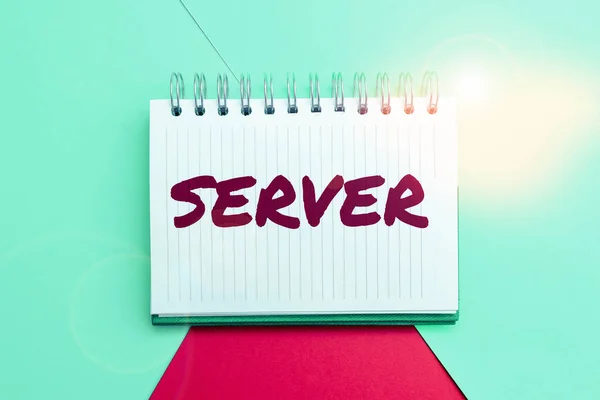 Λεζάντα Κειμένου Που Παρουσιάζει Server Business Approach Πρόγραμμα Υπολογιστή Που — Φωτογραφία Αρχείου