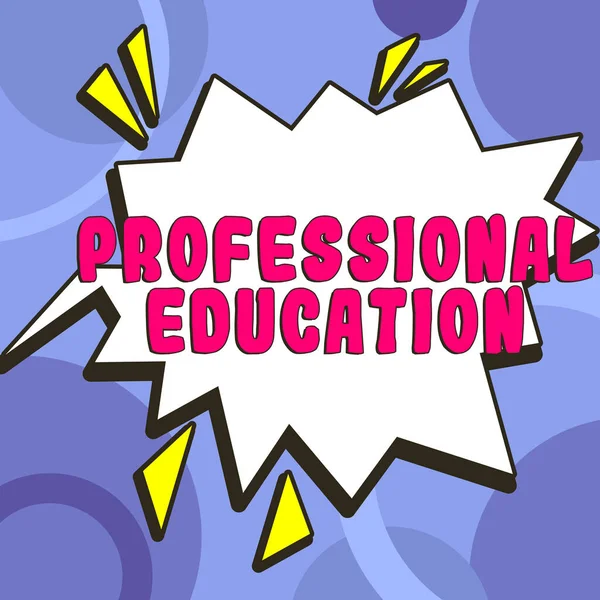 Sign Displaying Professional Education Word Continuing Education Units Specialized Training — Stock Photo, Image