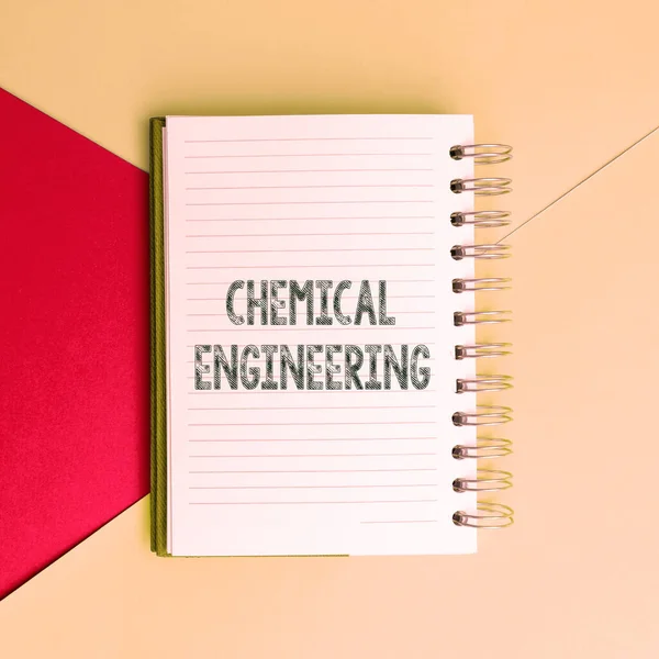Inspiratie Toont Teken Chemical Engineering Concept Betekent Het Ontwikkelen Van — Stockfoto