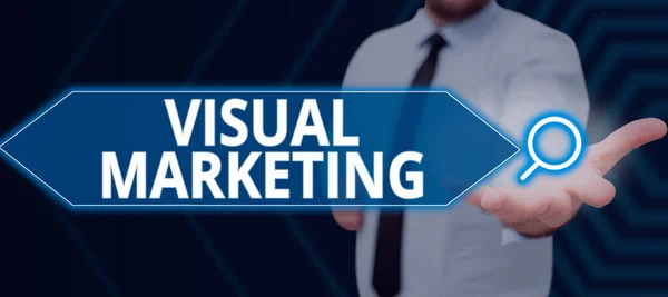 Zarejestruj Wyświetlając Visual Marketing Business Showcase Łącząc Wiadomości Marketingowe Obrazy — Zdjęcie stockowe