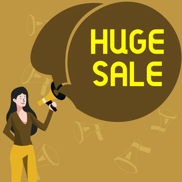 Conceptual Display Huge Sale Business Showcase Putting Products High Discount — Foto Stock