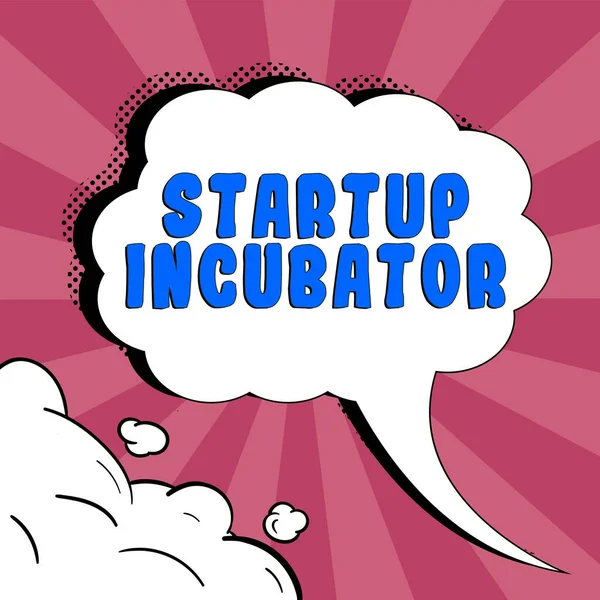 Text Showing Inspiration Startup Incubator Internet Concept Concept Can Used — Fotografia de Stock