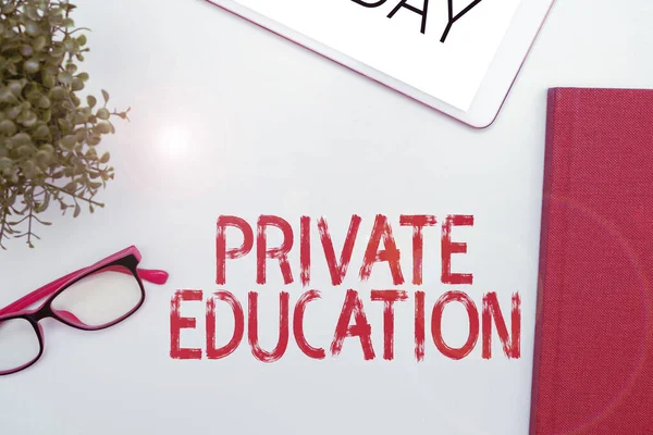 Handwriting Text Private Education Business Showcase Belonging Use Particular Person — 스톡 사진