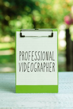 El yazısı imzası Profesyonel Videograf, Kavramsal Fotoğraf Filmleri Bir uzman tarafından dijital olarak kaydedildi