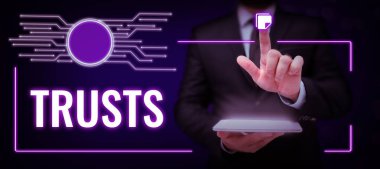 El yazısı tabelası Güvenilirlik inancı veya birinin veya bir şeyin güvenilirliği.