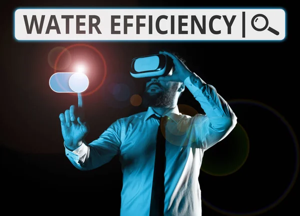Написання Тексту Водоефективність Концептуальні Фотографії Зменшують Стійкість Води Шляхом Вимірювання — стокове фото