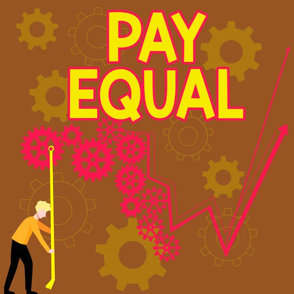 Conception Pay Equal Internet Concept Principle Non Individutions 비차별 원칙에 — 스톡 사진