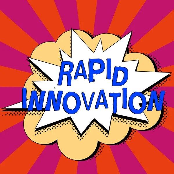 Titulek Textu Představující Rapid Innovation Business Showcase Charakteristické Pro Webové — Stock fotografie