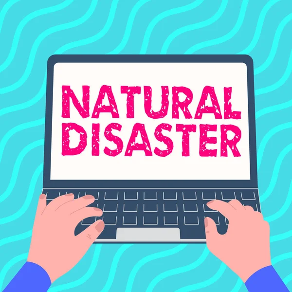 Conceptual Display Natural Disaster Business Idea Occurring Course Nature Natural — Stock Photo, Image