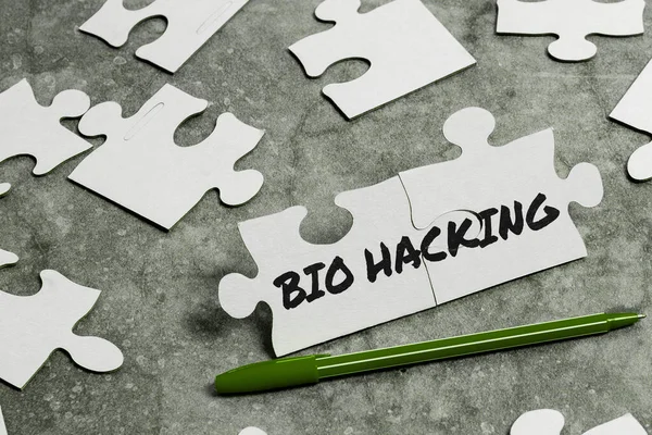 Inspiration Showing Sign Bio Hacking Business Approach Exploiting Genetic Material — Stockfoto