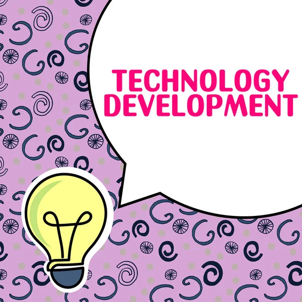 Konzeptionelle Präsentation Technologieentwicklung Business Schaufenster Technologische Veränderungen Von Produkten Und — Stockfoto