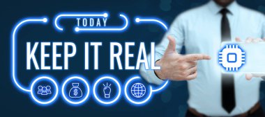 İlham veren metinler Gerçek Olsun, Kavramsal Fotoğraf Dürüst Otantik Olarak Her zaman Gerçeği Söyle