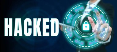 Hacklenmiş, Kavramsal Fotoğrafı Gösteren İmza Sisteme veya Bilgisayar Suçlarına Yetkisiz Erişim