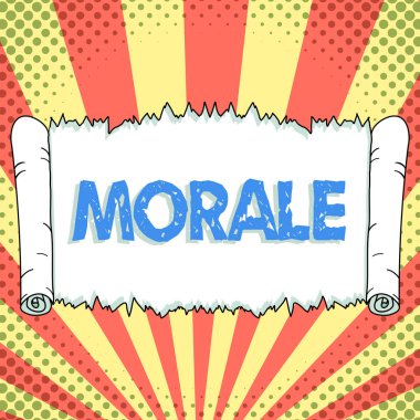 El yazısı işareti Moral, Coşku ve disiplin anlamına geliyor.