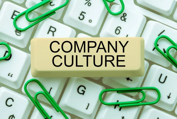 Text Caption Presenting Company Culture Business Idea Environment Elements Which —  Fotos de Stock