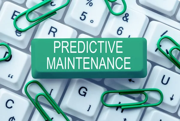 Writing Displaying Text Predictive Maintenance Business Showcase Predict Equipment Failure — Stock Fotó