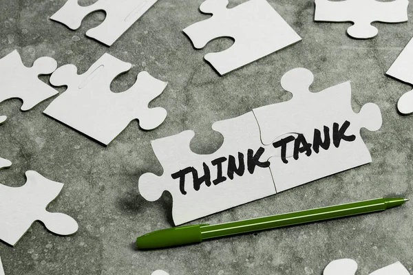 Didascalia Testo Che Presenta Think Tank Internet Concept Thinking Innovative — Foto Stock