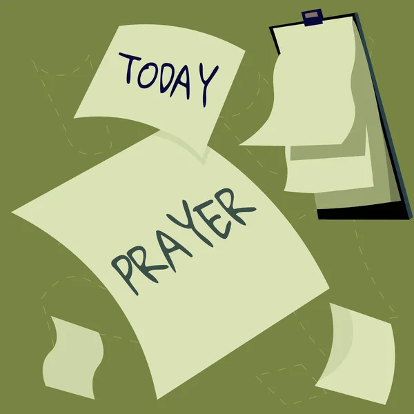 Psaní Zobrazující Text Modlitba Internet Koncept Slavnostní Žádost Pomoc Nebo — Stock fotografie