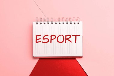 Esport, Business konsepti çok oyunculu video oyununun izleyiciler ve eğlence için rekabetçi bir şekilde oynandığını gösteren metin