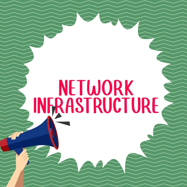 Inspiration Showing Sign Network Infrastructure Επιχειρηματική Ιδέα — Φωτογραφία Αρχείου