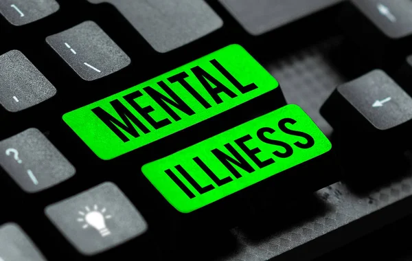 Writing Displaying Text Mental Illness Business Idea Person Condition Regard — 图库照片