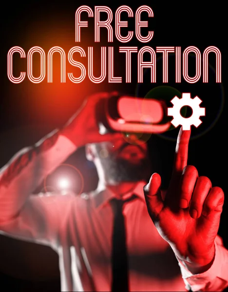 Tekst Pokazujący Inspirację Bezpłatne Konsultacje Podejście Biznesowe Prowadzenie Dyskusji Medycznych — Zdjęcie stockowe