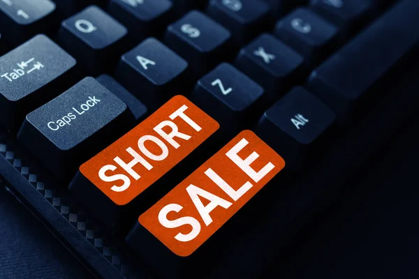 Conceptual Display Short Sale Word Written Home Offered Price Less — Stock Photo, Image