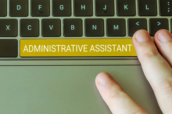 Text Showing Inspiration Administrative Assistant Business Concept Administration Support Specialist — Stockfoto