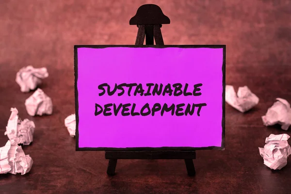 Konzeptionelle Bildunterschrift Nachhaltige Entwicklung Geschäftskonzept Die Fähigkeit Aufrechtzuerhalten Unterstützen Aufrechtzuerhalten — Stockfoto