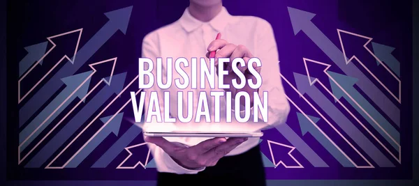 Inspiration showing sign Business Valuation, Business approach determining the economic value of a whole business