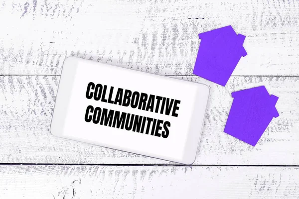 Conceptuele Weergave Samenwerkende Gemeenschappen Word Global Industries Partnerschap Met Teamwork — Stockfoto