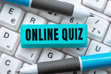 Metin Online Quiz, Kavramsal Fotoğraf Oyunu veya İnternet 'te yayınlanan bir zihin sporu yazma