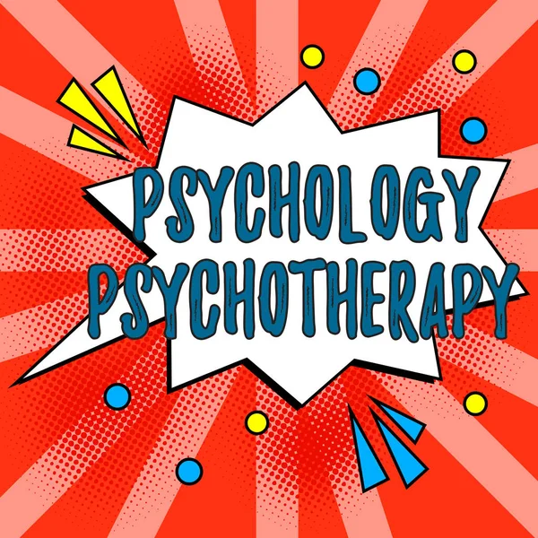 Inspiracja Wykazująca Objawy Psychologia Psychoterapia Koncepcja Oznaczająca Zastosowanie Metody Psychologicznej — Zdjęcie stockowe