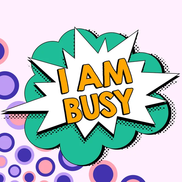 Hand Writing Sign Too Busy Concept Meaning Time Relax Idle Stock Photo by  ©nialowwa 575633412