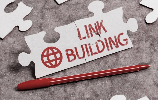 Handwriting text Link Building, Word for SEO Term Exchange Links Acquire Hyperlinks Indexed